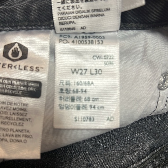 Levis 501 Mid-rise Black Jeans - Picture 3 of 3